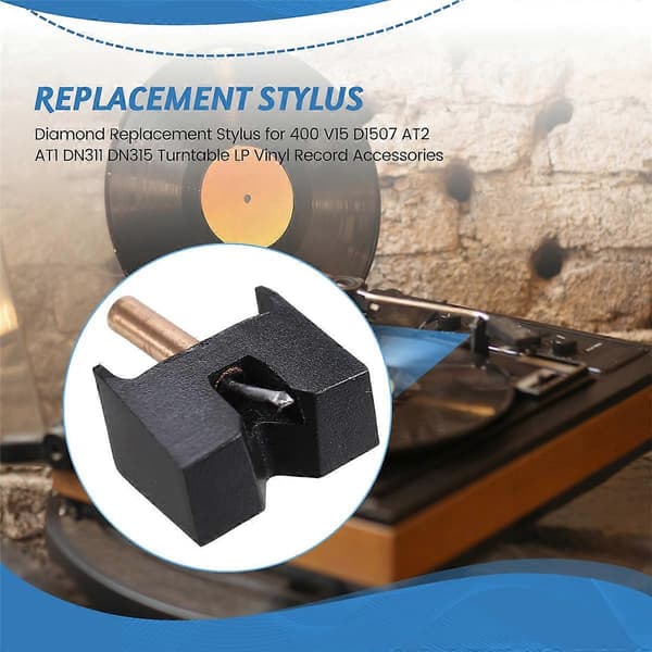 Diamond Replacement Stylus for 400 V15 D1507 AT2 AT1 DN311 DN315 Turntable LP Vinyl Record Accessories