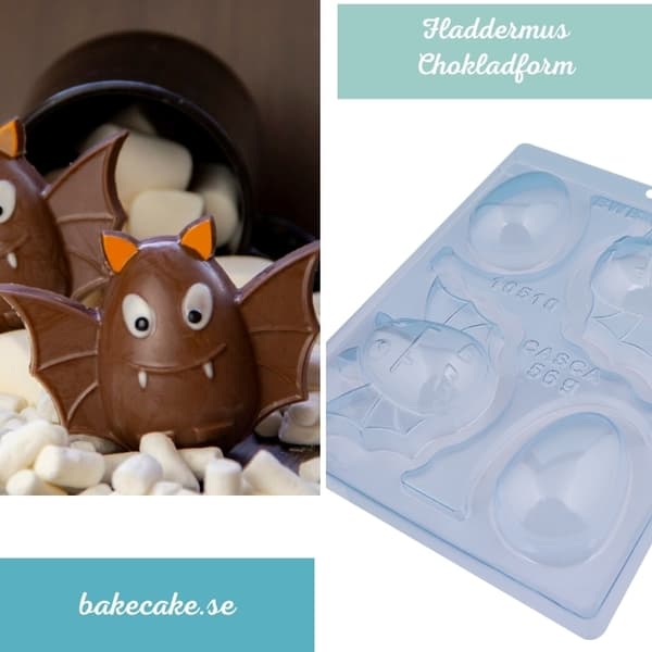 Reusable Bat-Shaped 3-Part Chocolate Mold – Perfect for Halloween Treats