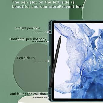 Nahkakotelo Samsung Galaxy Tab A7 10.4 2020 (valkoinen jää)