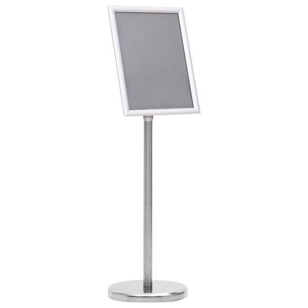 vidaXL Skiltstativ A4 sølv aluminiumslegering Silver silver
