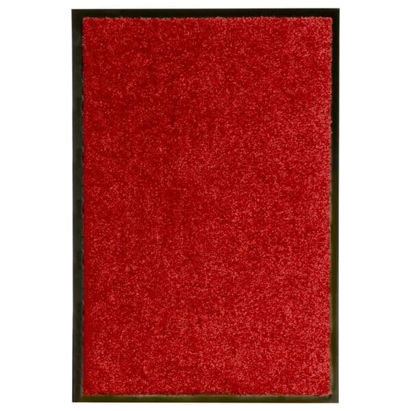 vidaXL Doormat Washable Red 40x60 cm Röd red