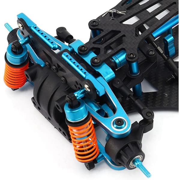 2 st metallbatteriplatta monteringsfäste för TT01 TT-01 1/10 RC biluppgradering