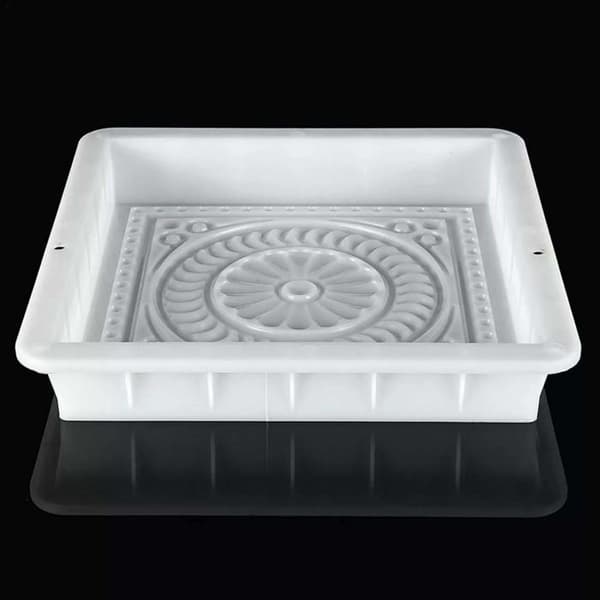 Betongform - AIMOONSA - Fire Lotus - 32x32x6 cm - Gjenbrukbar polypropylen