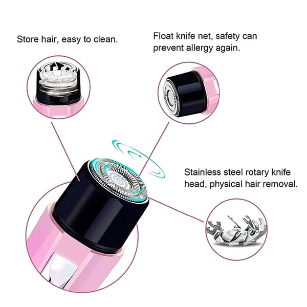 Mini Elektrisk Epilator til Ansigts- og Kropshårfjerning