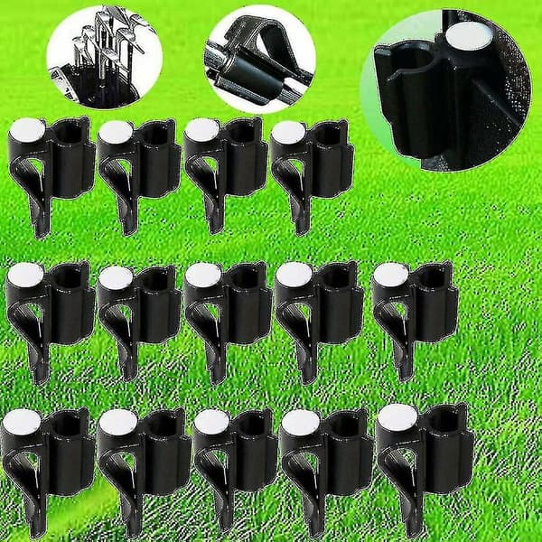 14 Pcs Golf Club Bag Clips On Putter Clamp Holder Organizer Black Putting Clip