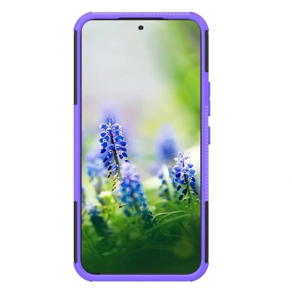 Galaxy A54 5G Deksel Ultimat Støtsikkert med Stativ Lilla