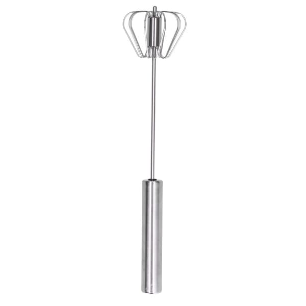 Stainless Steel Egg Whisk, Semi-Automatic Hand Mixer, 14 Inch, Small Egg Beater for Kitchen