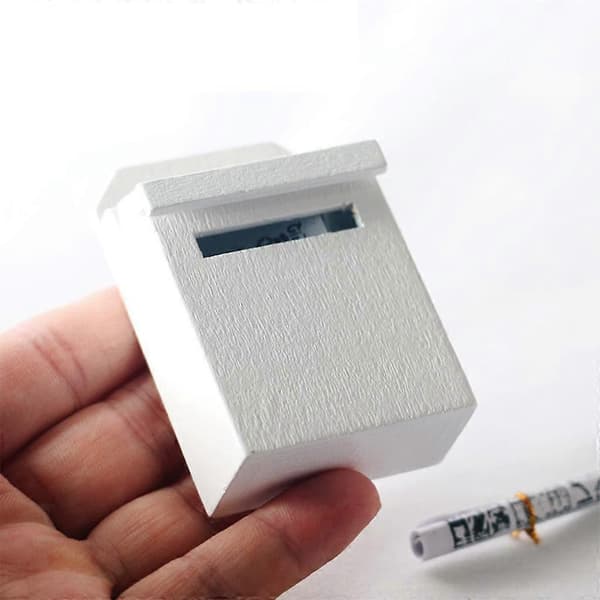 4x 1:12 Dockhus Trä Miniatyr Brevlåda Postlåda med Lock Dockhus