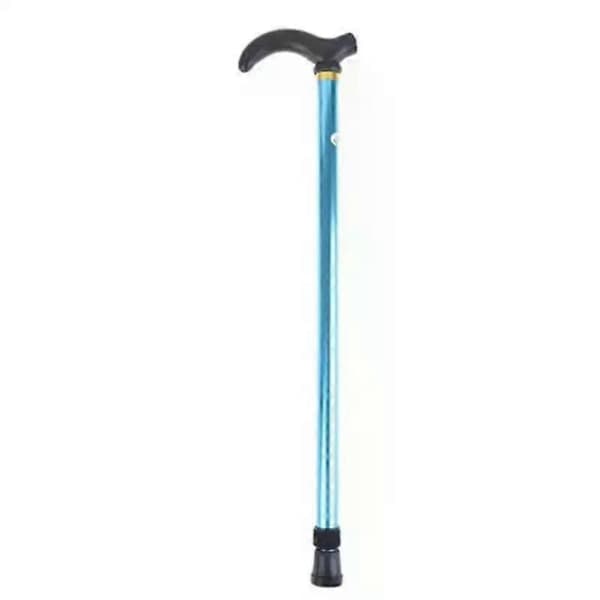 Adjustable Cane with Non-Slip Rubber Tip, Aluminum Alloy Support Cane for Elderly Leg and Foot Support Blue 75-90cm Blue Blue
