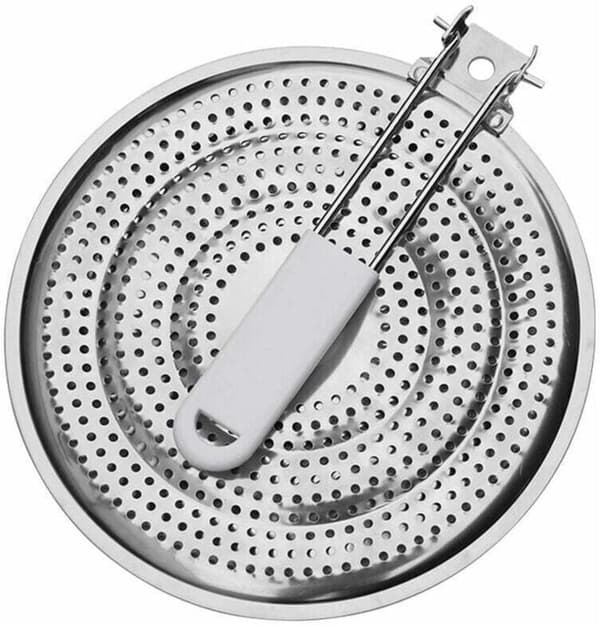 21 cm varmespreder i rustfrit stål, kun til gaskomfurer