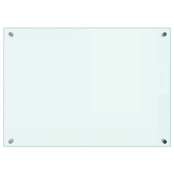 vidaXL Splashback Milky White 70x50 cm Tempered Glass Vit white
