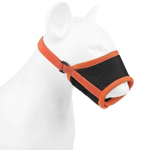 Hundmunkorg Justerbar Säker Medium Stora Raser Munkorg M Orange