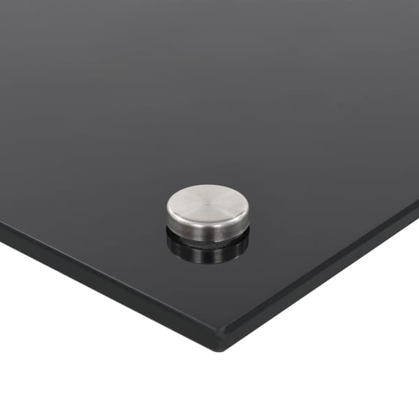 vidaXL Stænkskærm sort 100x40 cm hærdet glas Svart black