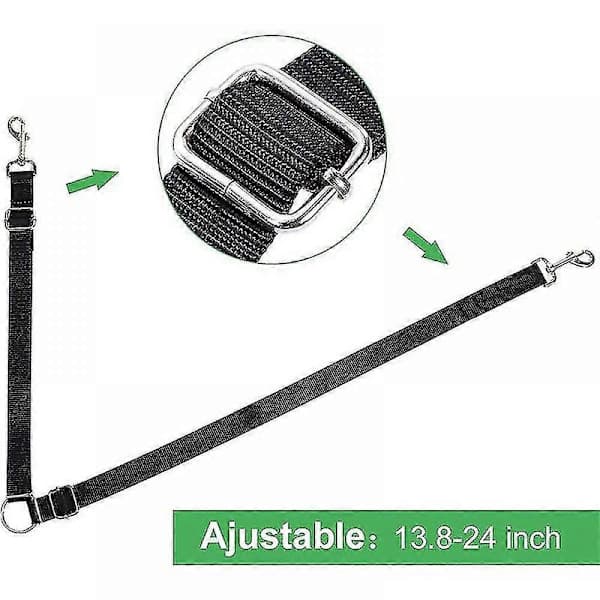 Adjustable Heavy Duty Double Dog Leash, Tangle-Free Training Leash for Two Dogs Up to 50kg [DB]