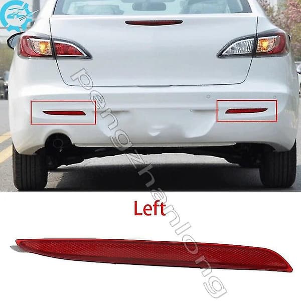Bil bakre støtfangerreflektorer tåkelys varsellampe for Mazda 3 M3 Sedan Hatchback 2009 2010 2011 2012 2013