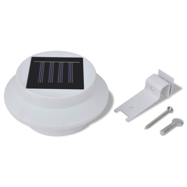 vidaXL Utendørsbelysning LED Hvit 6-pakning Solcelle Vit white