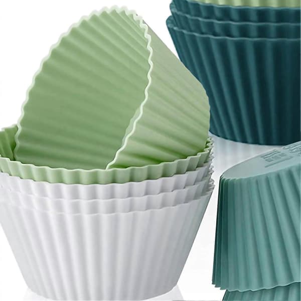 Muffinsform Morandi Farve Rund Æg Kage Dampet Æg Silikone Supplerende Madform 12 stk