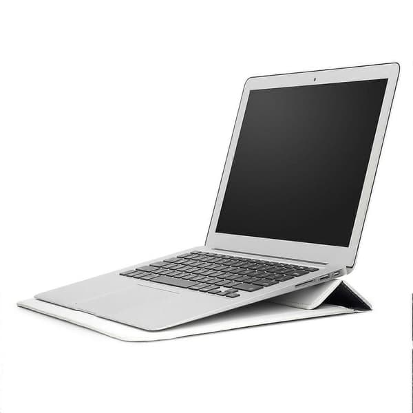 Envelope Style PU Leather Laptop Bag Case for MacBook Air 13.3-inch/iPad Pro 12.9 - White
