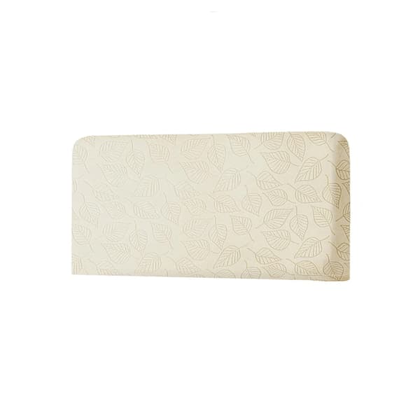 Joustava sängynpäällinen, jacquard-kankainen päällinen (kermanvalkoinen 1,2m)