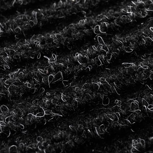 vidaXL Dørmåtte PVC Sort 90 x 120 cm Svart black
