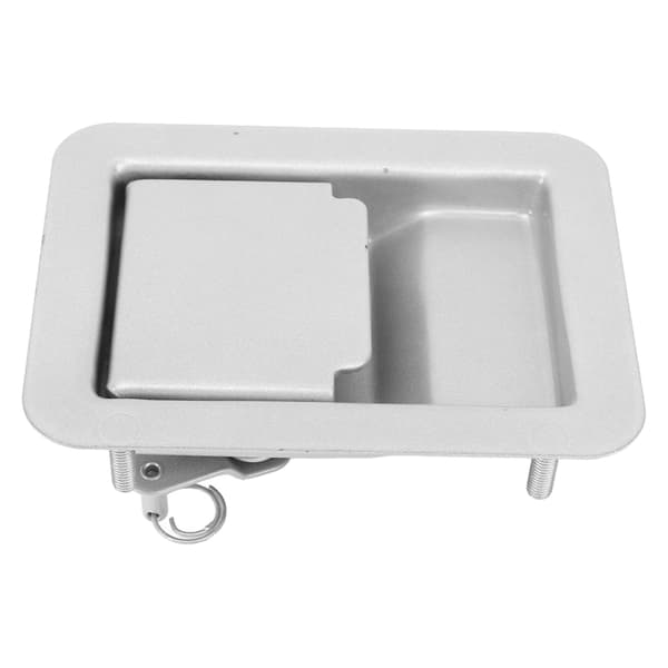 RV Toolbox Handle Latch 140 X 108mm Trailer Caravan Truck Built-in Door Lock Toolbox Handle Silver