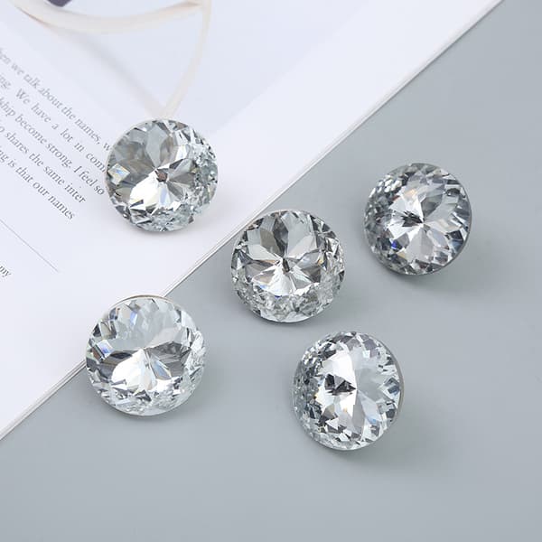 10 stk 20 mm Krystall Rhinestone Knapper Egnet for Sofamøbler Ba