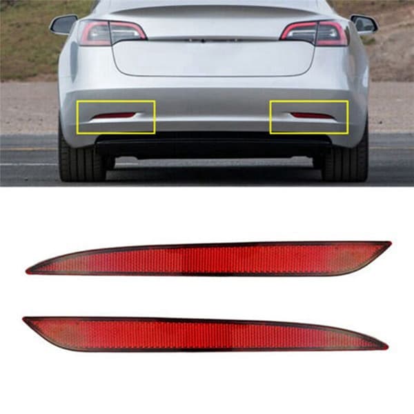 Højre baglygte stop kofanger reflektor varmelampe 1077407-00-F til Model Y 2017-2022