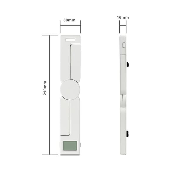 Mini Hopfällbar Digital Köksvåg Portabel Hemmat Matvägning Kaffevåg Digital LED-Display Kök