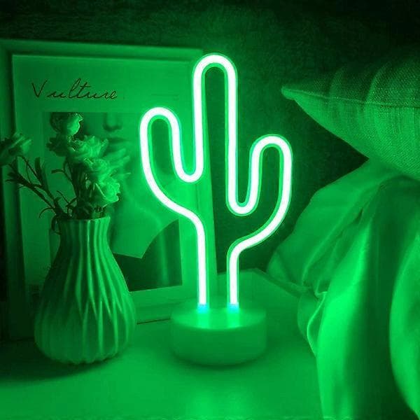 Kaktus LED neonlys kaktus neonlys barn nattlampe