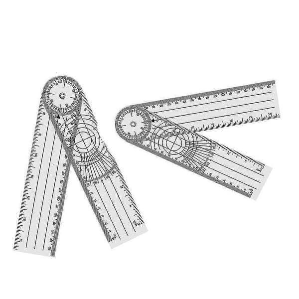 4 styk Goniometer Fysioterapi 360 Graders Rotation