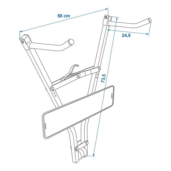 Sykkelholder Klick Fast II med skiltholder