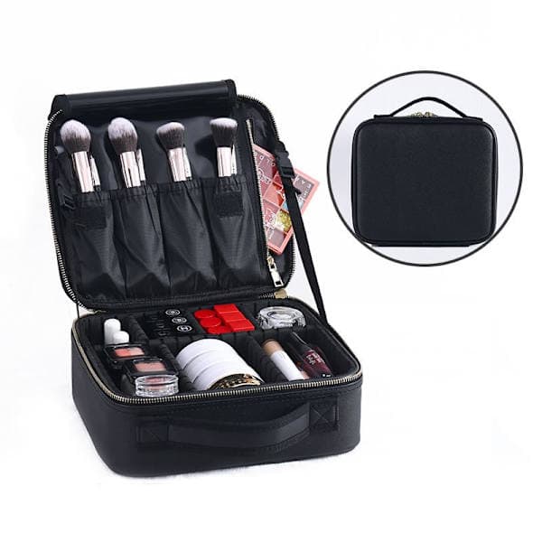 UNIQ Makeup Taske til Rejser - Makeup Taske / Toilet Taske til Al Din Makeup - Sort