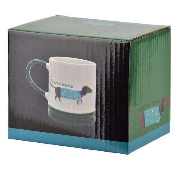 Porslinsmugg AFFEKDESIGN DOXIE 320 ml 8 x 12,3 x 9,2 cm Vit/Svart 1 st