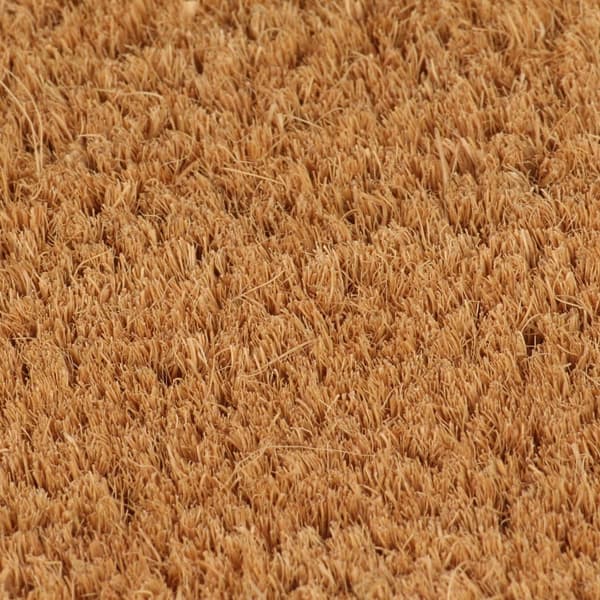 vidaXL Doormat natural half-round 50x80 cm tufted coconut Brun 2670