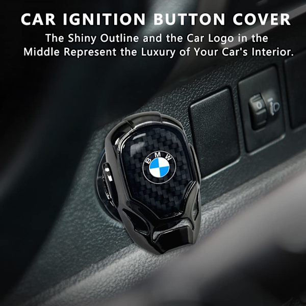 Car Start Button Cover, Scratch-Resistant Metal Car Stop Button Cover