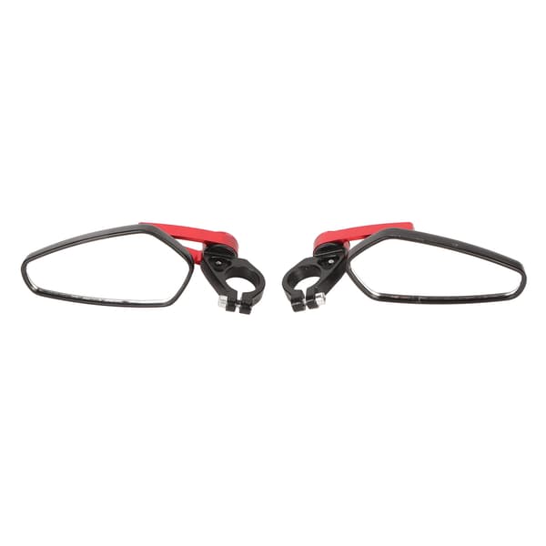 High Definition Clear View Motorcycle Rearview Mirrors - 2 PCS Red Aluminum Alloy Handlebar Side Mirrors