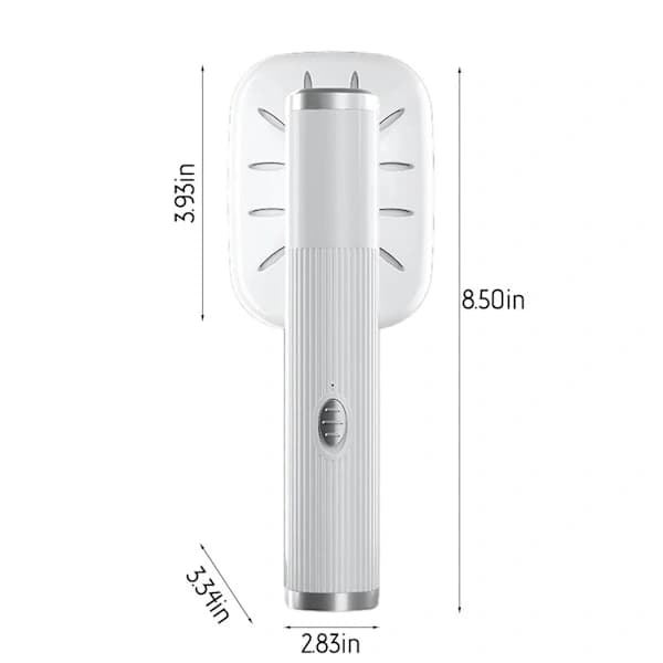 Bærbar Mini Tøjdamper, 180 Grader Roterbart Foldbart Håndholdt Strygejern, USB Tør- og Vådbrug til Hjemmerejser, Hvid