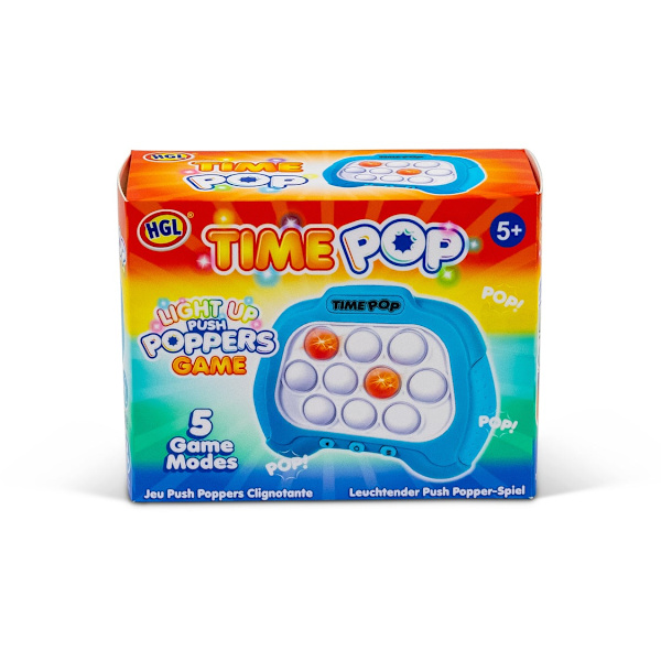 Time Pop Light Up Push Popper Game Blå