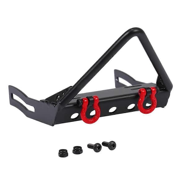 Front Bumper Bull Bar with Shackles for 1/10 Axial SCX10 RC Crawler Car