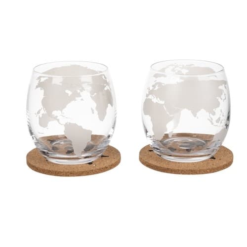 Glob Karaff Set - Whiskeyglas & Whiskystenar - Whiskey Transparent transparent