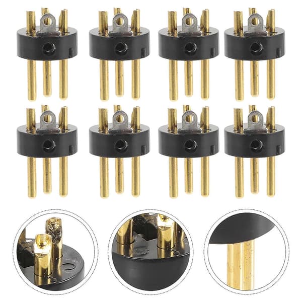XLR-kontakt lydkonverteringshode for mikrofon 10 stk 3-pinners kontaktadapter[DB]