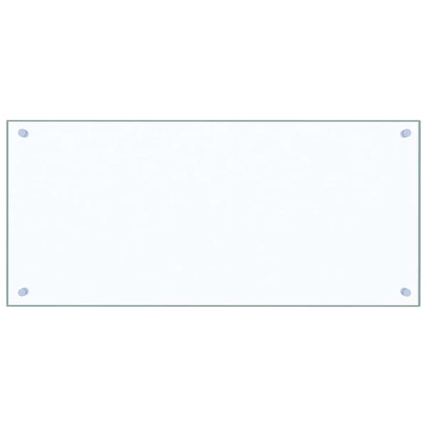 vidaXL Splashback transparent 90x40 cm tempered glass Transparent transparent