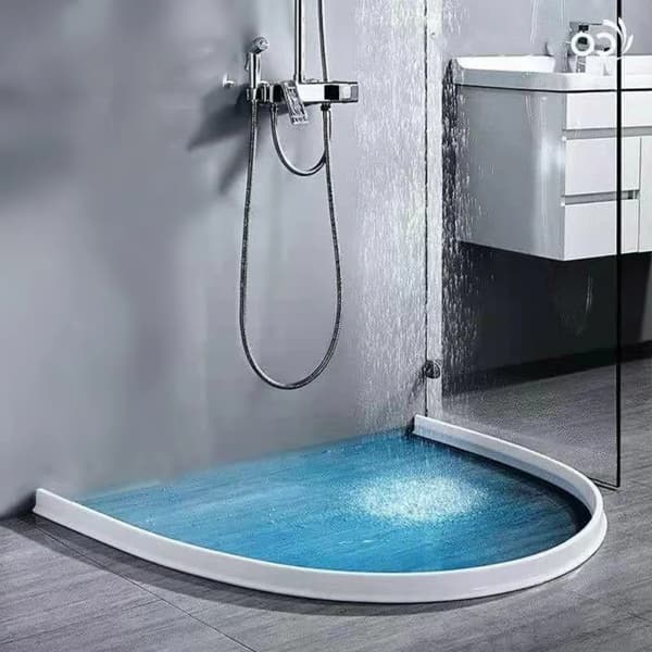 Selvklebende sprutbeskyttelse for dusj - Vannbarriere for våt- og tørrseparasjon [JUN] grå 250CM grey 250CM