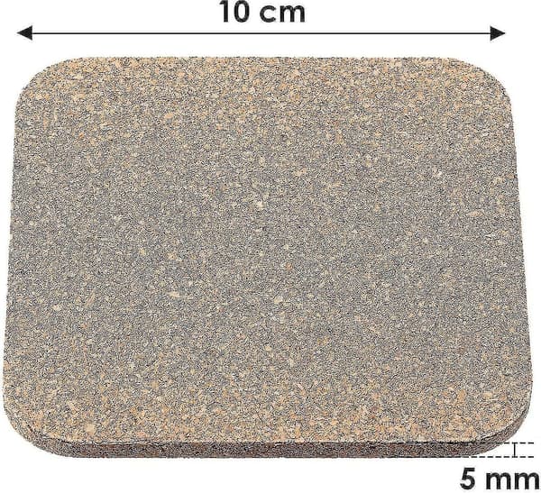 24 Pieces 5mm Thick Wood Cork Coasters, Absorbent Square Drink Coasters, Cork Coasters, 10 x 10 cm, Best Gift