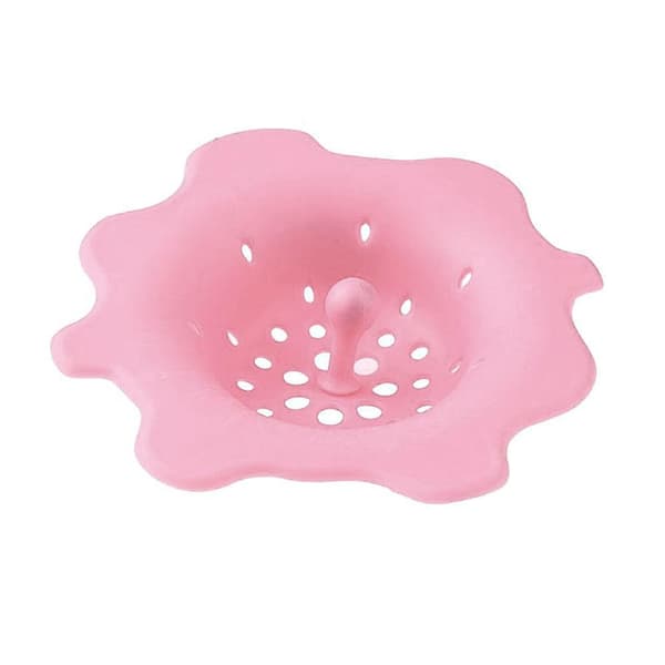 Silikonavløpsbeskyttelse for vask Rosa pink