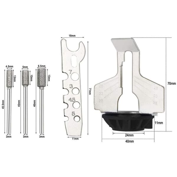 Chainsaw Sharpener - Chainsaw Sharpening Kit, Electric Sharpener, Serrated Sharpener, Polishing Accessory Kit, Chainsaw Drill