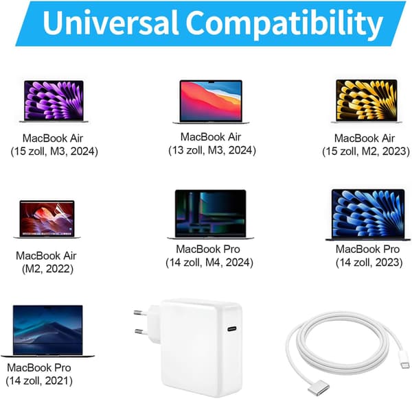 Lader for MacBook Pro M2 M1/Air 15 13-tommer 67W