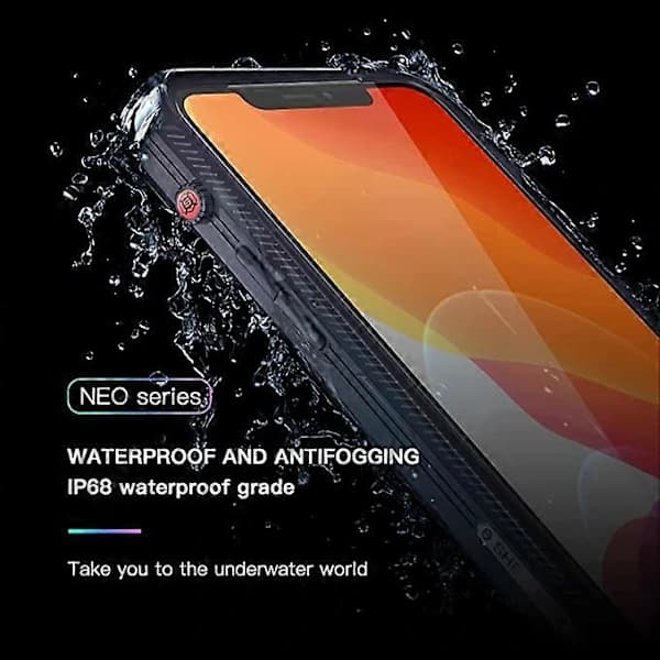 Designed for iPhone 13 Pro Max Case IP68 Waterproof Phone Case Dustproof Shockproof and Screen Protector Underwater Protective Front and Back