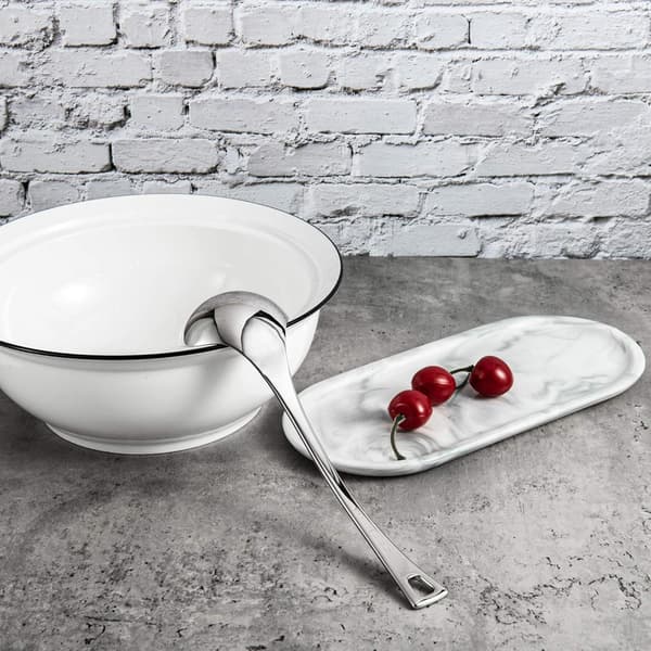 Liten sausøse i rustfritt stål, serveringsøse, skje for suppe, saus, matlaging