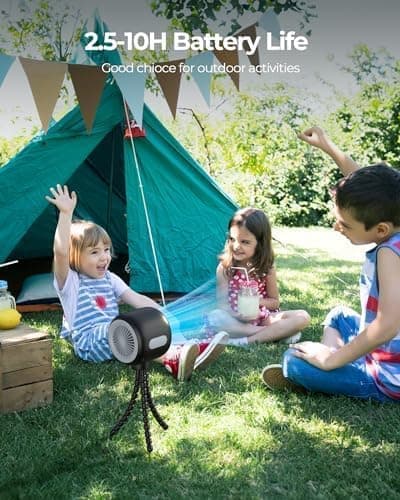 Flexible Stroller Fan – Rechargeable Portable Fan with 3 Speeds, for Stroller, Bed & Camping